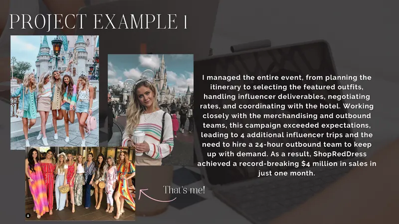 ShopRedDress event management