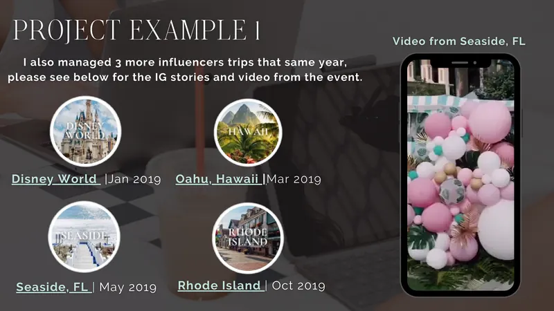 Influencer trips 2019